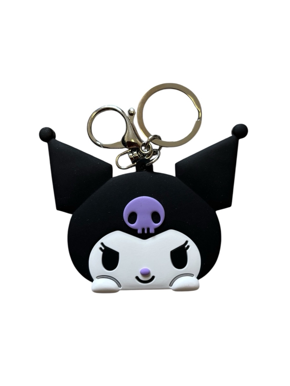 Kuromi Sanrio Silicone Mirror Key Chain Bag Charm